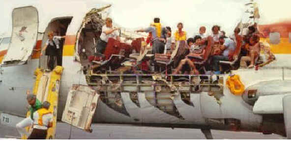 On April 28, 1988 a nineteen-year-old Boeing 737 aircraft, operated by Aloha airlines, lost a major portion of the upper fuselage near the front of the plane, in full flight at 24,000 feet.
