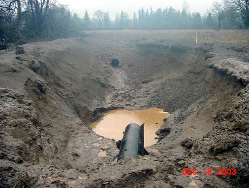 On December 13, 2003 the Williams 26-inch line ruptured near Toledo Washington