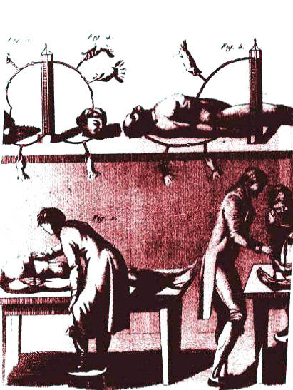 Aldini's experiments on George Foster's corpse